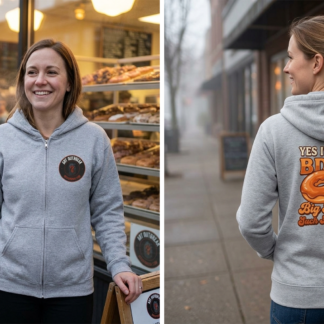 BDSM Big Donuts Slogan Hoodie lifestyle photo