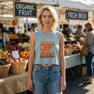 BDSM Big Donuts graphic Crop Top lifestyle photo