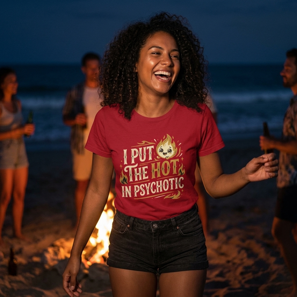 I Put the Hot in Psychotic Shirt lifestyle photo
