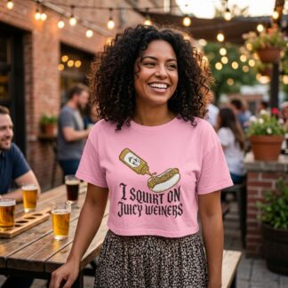 I Squirt On Juicy Weiners hot dog tee lifestyle photo