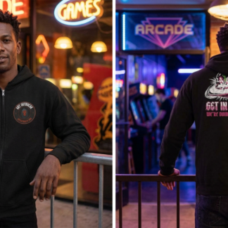 Get In Losers We're Doing Butt Stuff Zip Hoodie lifestyle photo