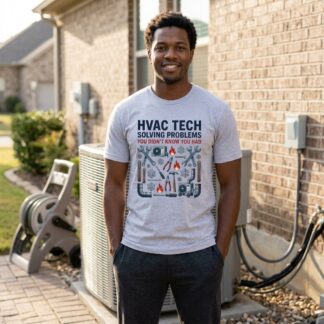 HVAC Tech Solving Problems You Didn’t Know You Had T-Shirt lifestyle photo