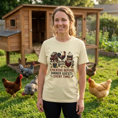 Chickens Before Dinner Guests Tee lifestyle photo