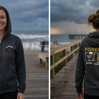 Forecast: Alcohol, Low Standards, Poor Decisions Zip Hoodie lifestyle photo