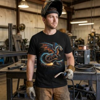 Welding Spark Dragon Tee lifestyle photo