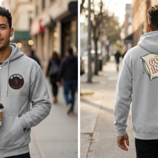 Good in Bed Zip Hoodie lifestyle photo