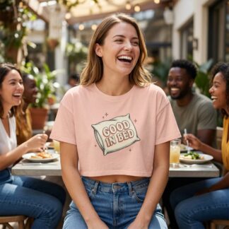 Good in Bed Crop Tee lifestyle photo