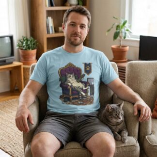 Regal Lazy Cat Throne Tee lifestyle photo
