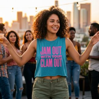 Jam Out With Your Clam Out Crop Top lifestyle photo