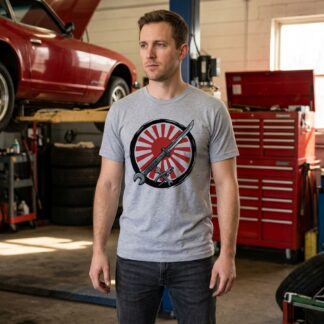 Rising Sun Wrench and Sword Tee lifestyle photo