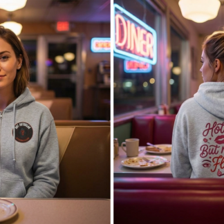 But Make It Flirty heart lettering Hoodie lifestyle photo