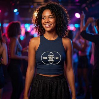 Venn Diagram 'You' 'Me' Racer Tank lifestyle photo