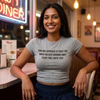 How Am I Supposed to Trust You Tee lifestyle photo