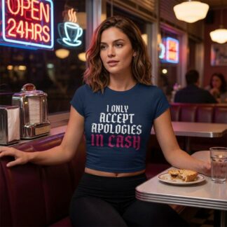 I Only Accept Apologies In Cash Tee lifestyle photo
