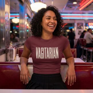 Vagitarian Crop Tee lifestyle photo