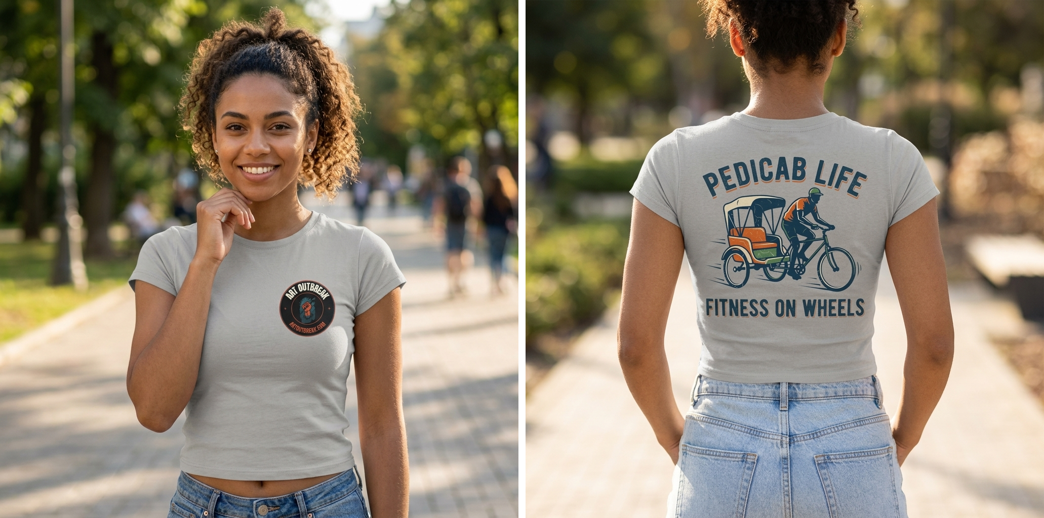 Pedicab Life Fitness On Wheels Tee lifestyle photo