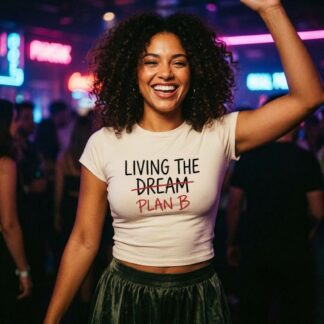 Living The Plan B tee lifestyle photo