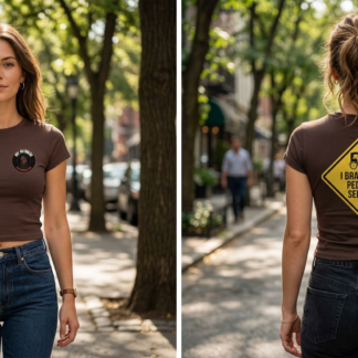 I Brake for Pedicab Selfies Tee lifestyle photo