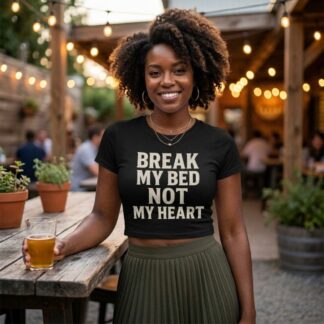Break My Bed Not My Heart Baby Tee lifestyle photo