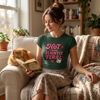 Hot and Slightly Feral Baby Tee lifestyle photo