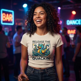 Release the Quackin' Duck Baby Tee lifestyle photo