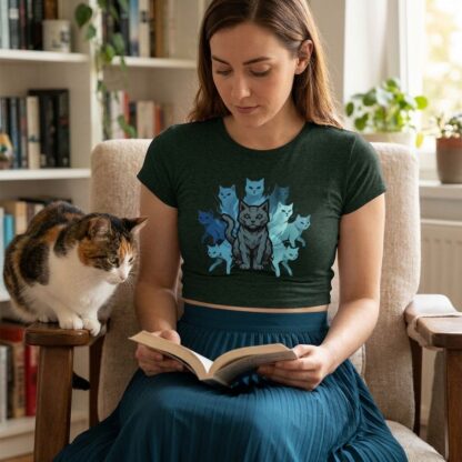 Cat's 9 Lives Baby Tee lifestyle photo