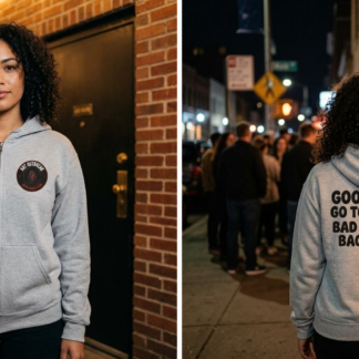 Good Girls Go to Heaven Bad Girls Go Backstage Zip Hoodie lifestyle photo