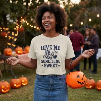 Give Me Something Sweet Crop Tee lifestyle photo