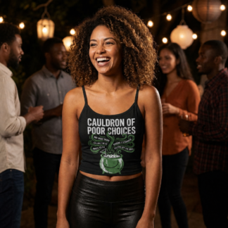 Cauldron of Poor Choices Spaghetti Strap Tank lifestyle photo