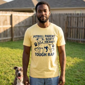 Pitbull Parent Soft Heart Tough Rap Tee lifestyle photo