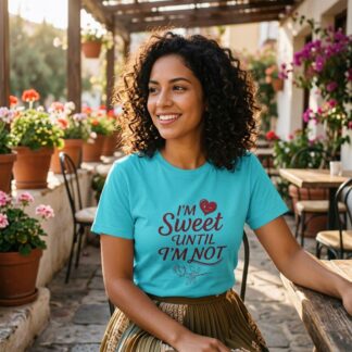 I'm Sweet Until I'm Not Tee lifestyle photo