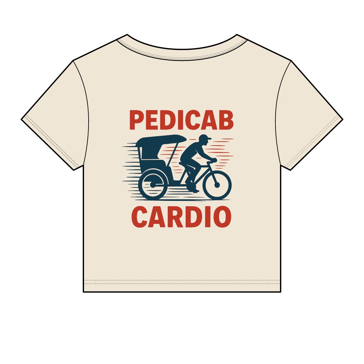 Pedicab Cardio T-Shirt | Women's Baby Tee - Image 3