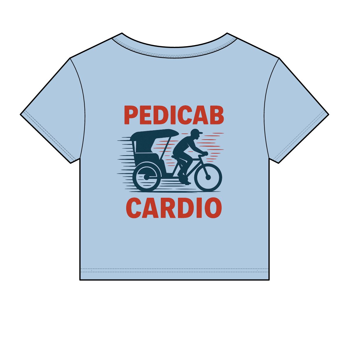 Pedicab Cardio T-Shirt | Women's Baby Tee - Image 4