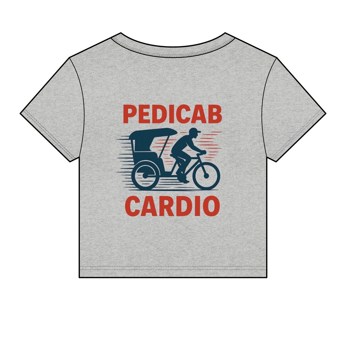 Pedicab Cardio T-Shirt | Women's Baby Tee - Image 5