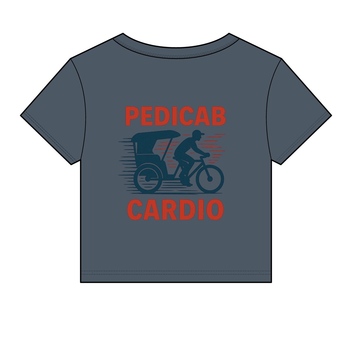 Pedicab Cardio T-Shirt | Women's Baby Tee - Image 6