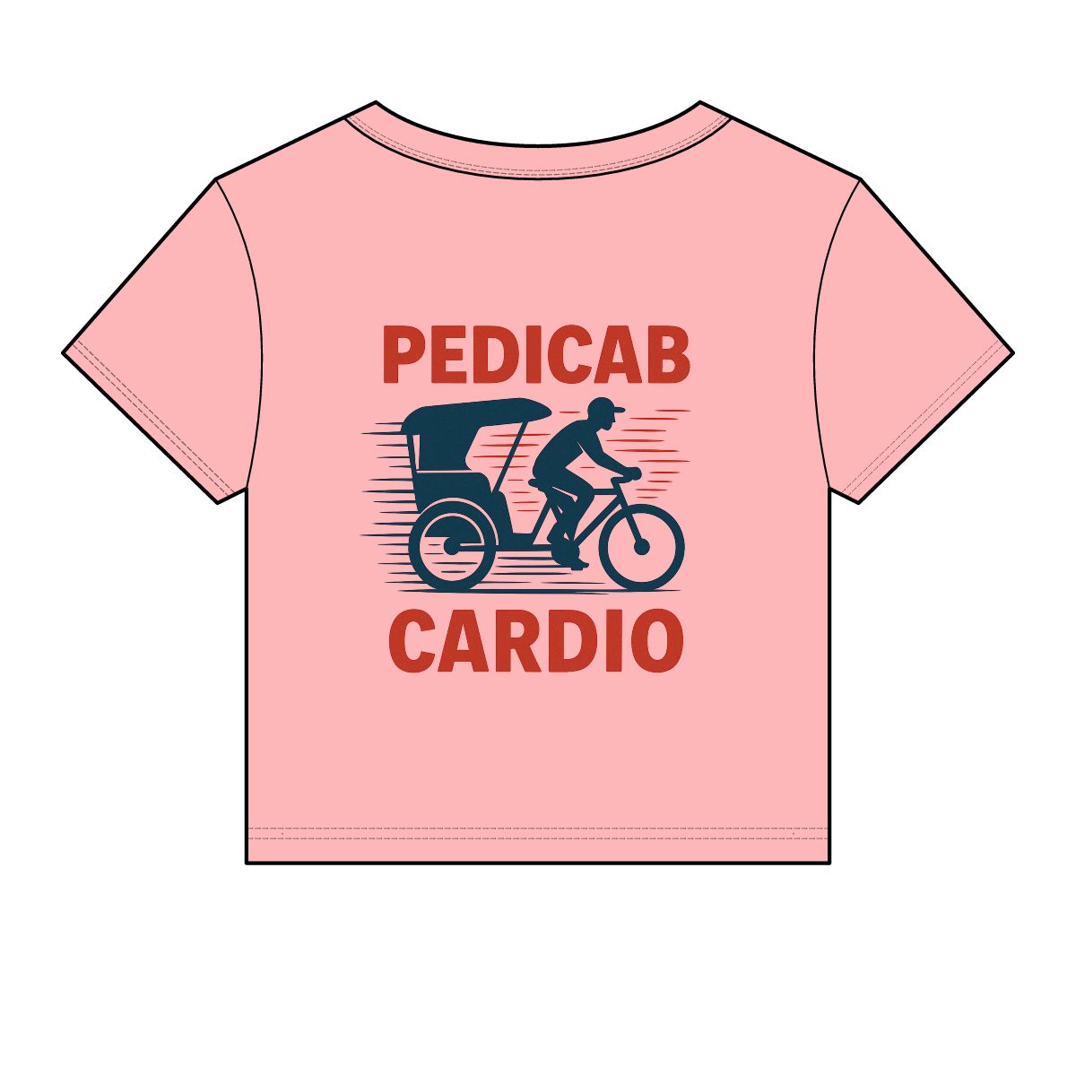 Pedicab Cardio T-Shirt | Women's Baby Tee - Image 7