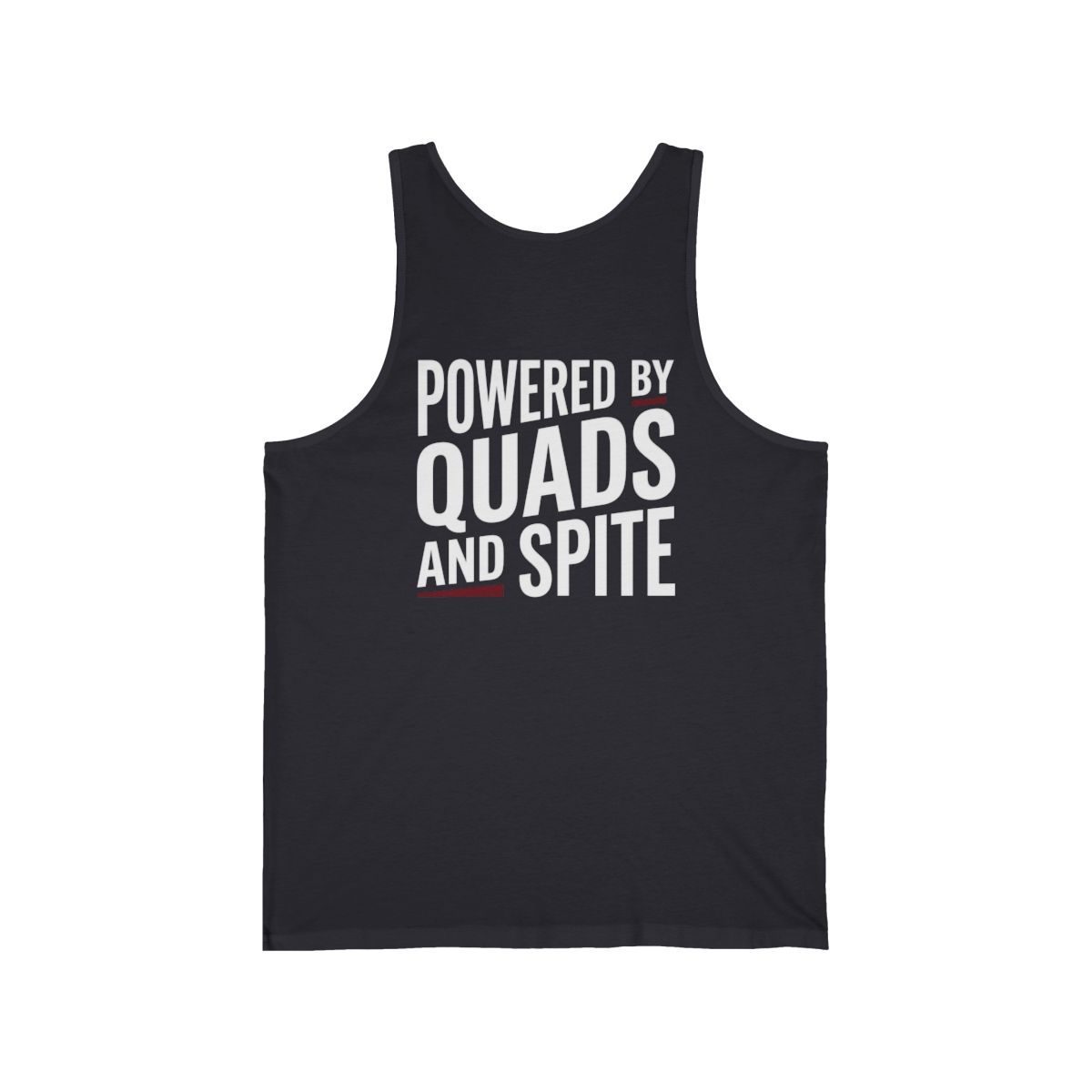 Powered by Quads and Spite Tank | Pedicab Driver Muscle Tank - Image 3