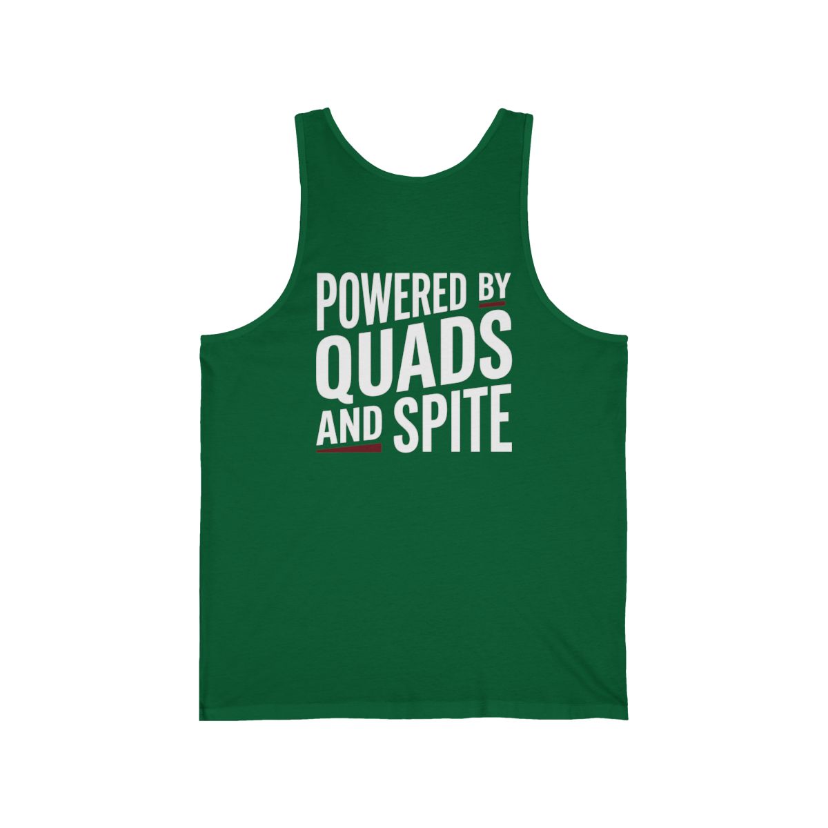Powered by Quads and Spite Tank | Pedicab Driver Muscle Tank - Image 4