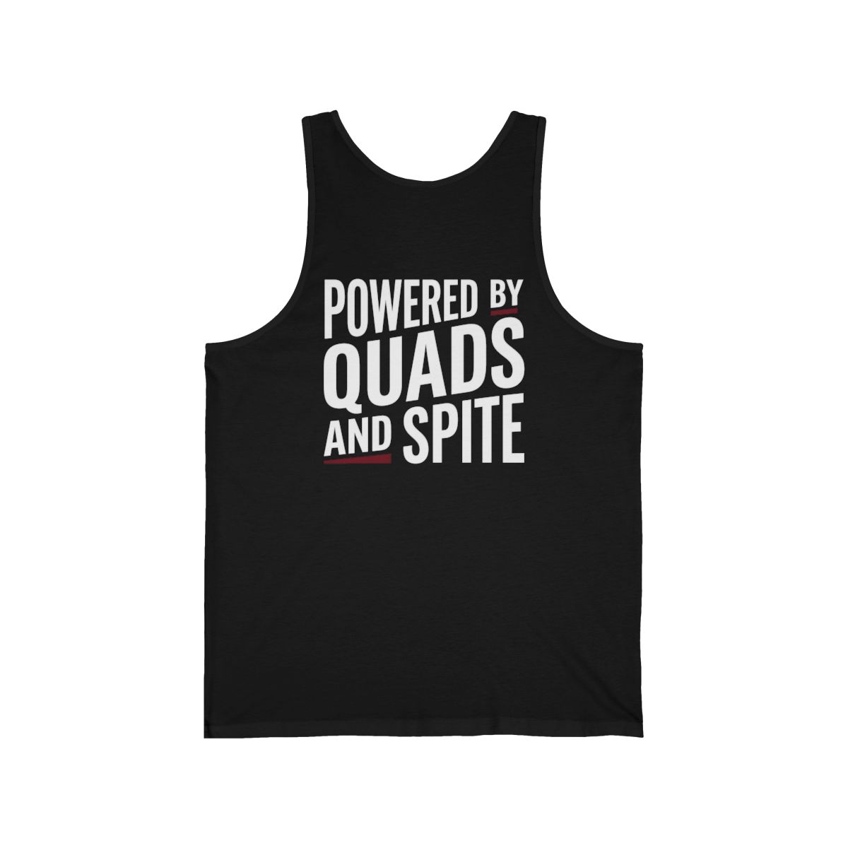 Powered by Quads and Spite Tank | Pedicab Driver Muscle Tank - Image 2
