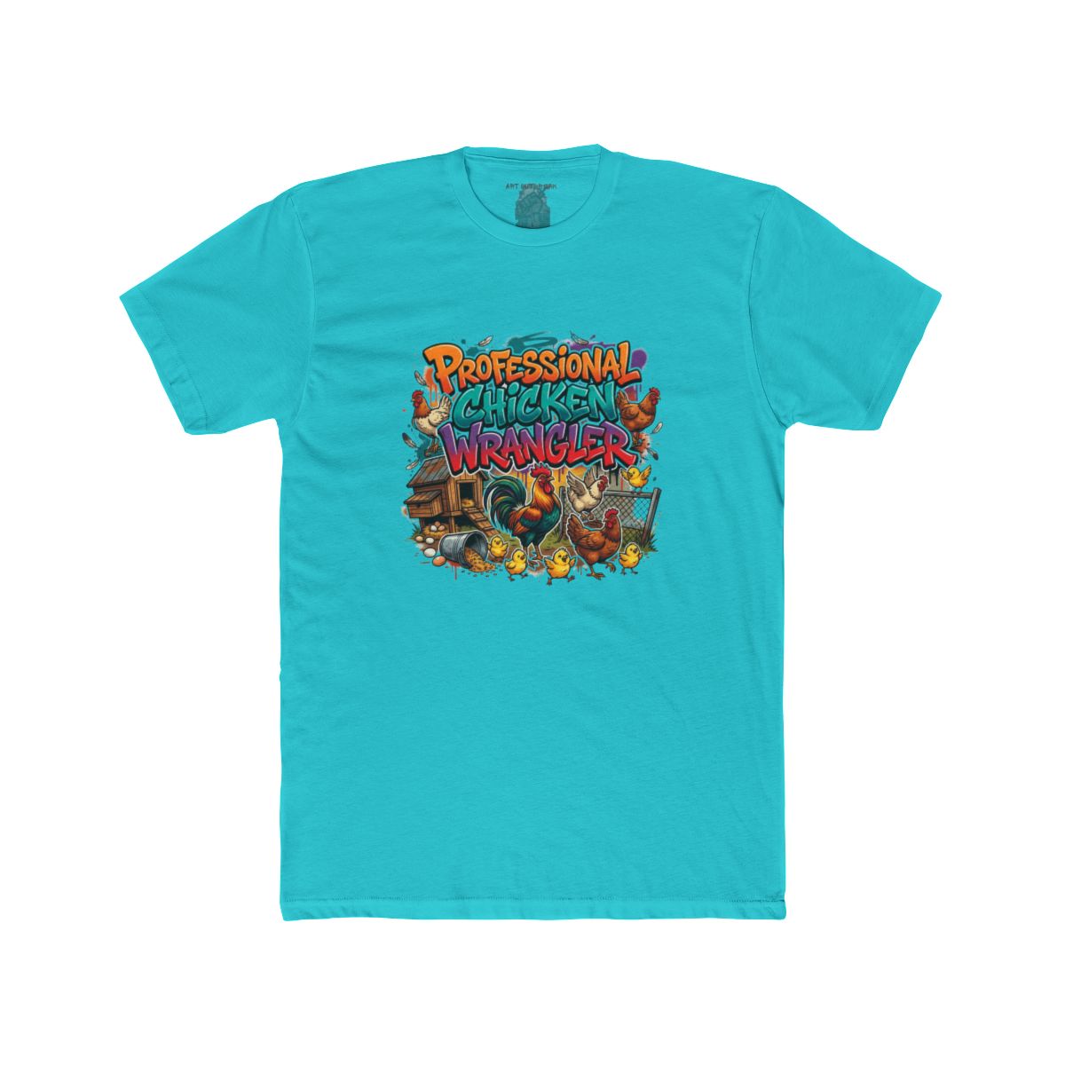 Professional Chicken Wrangler T-Shirt | Funny Farm Cartoon Chickens - Image 14