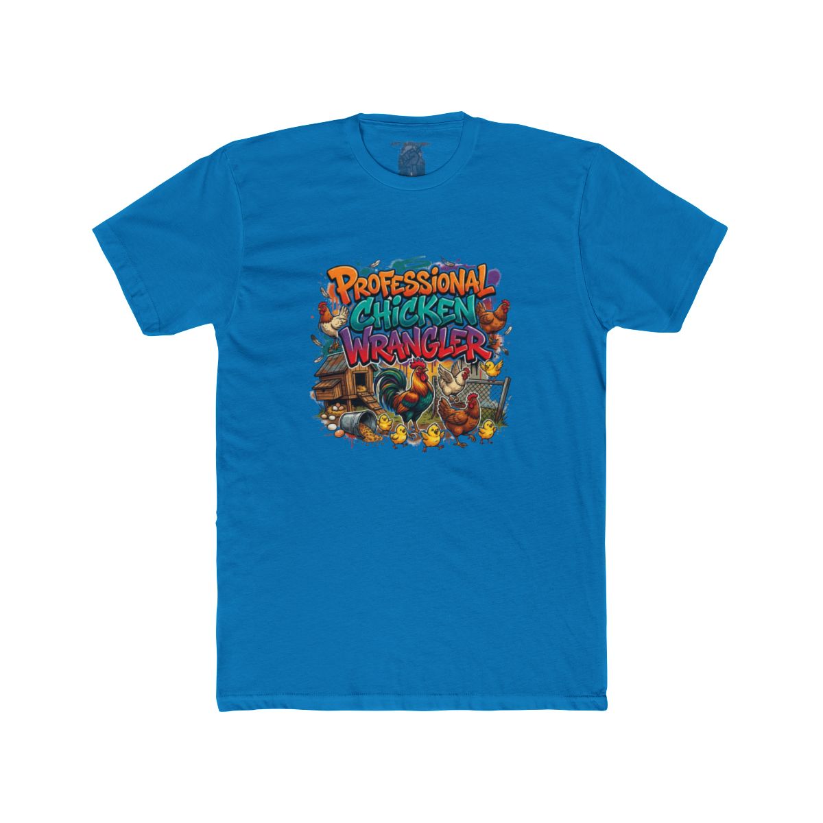 Professional Chicken Wrangler T-Shirt | Funny Farm Cartoon Chickens - Image 15
