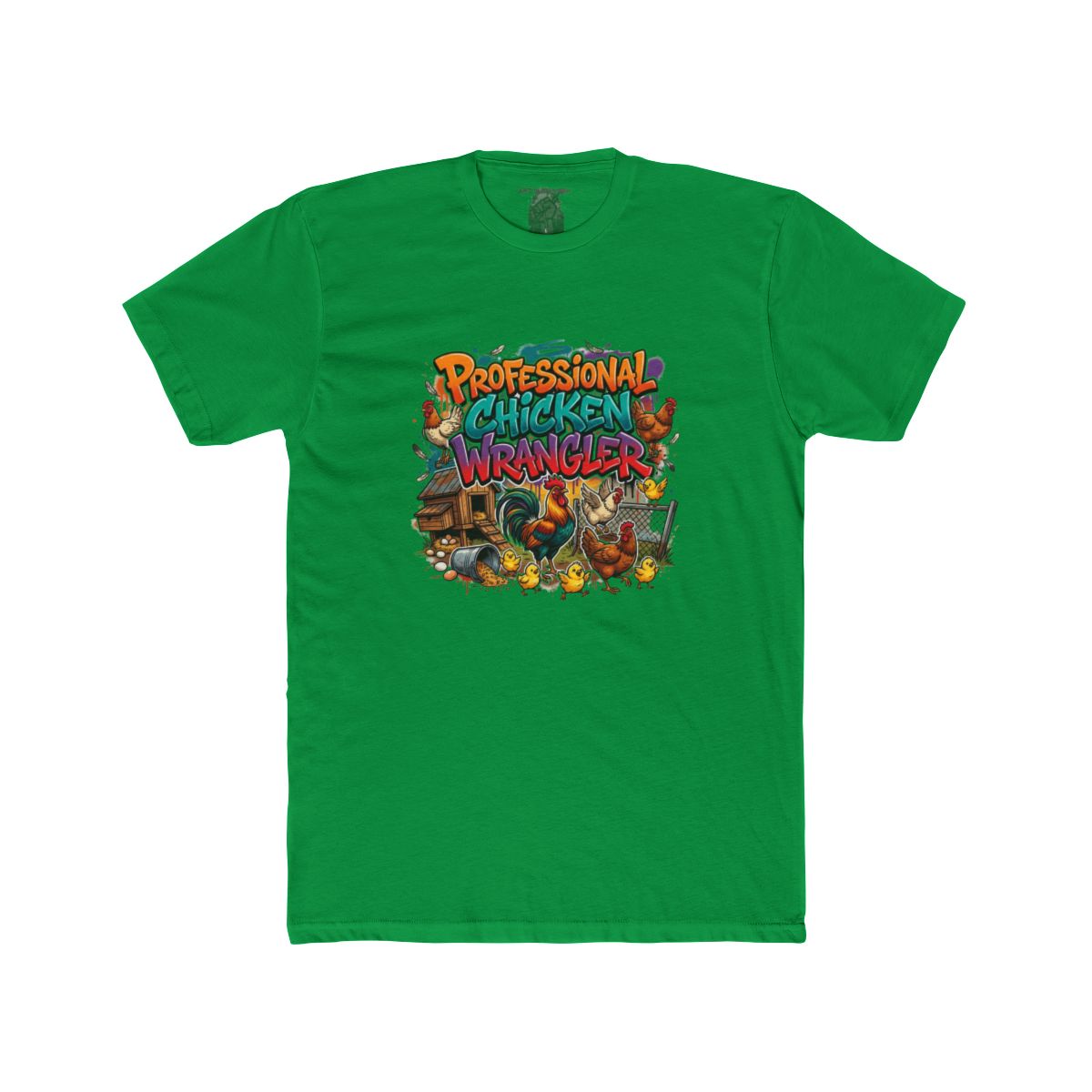 Professional Chicken Wrangler T-Shirt | Funny Farm Cartoon Chickens - Image 8