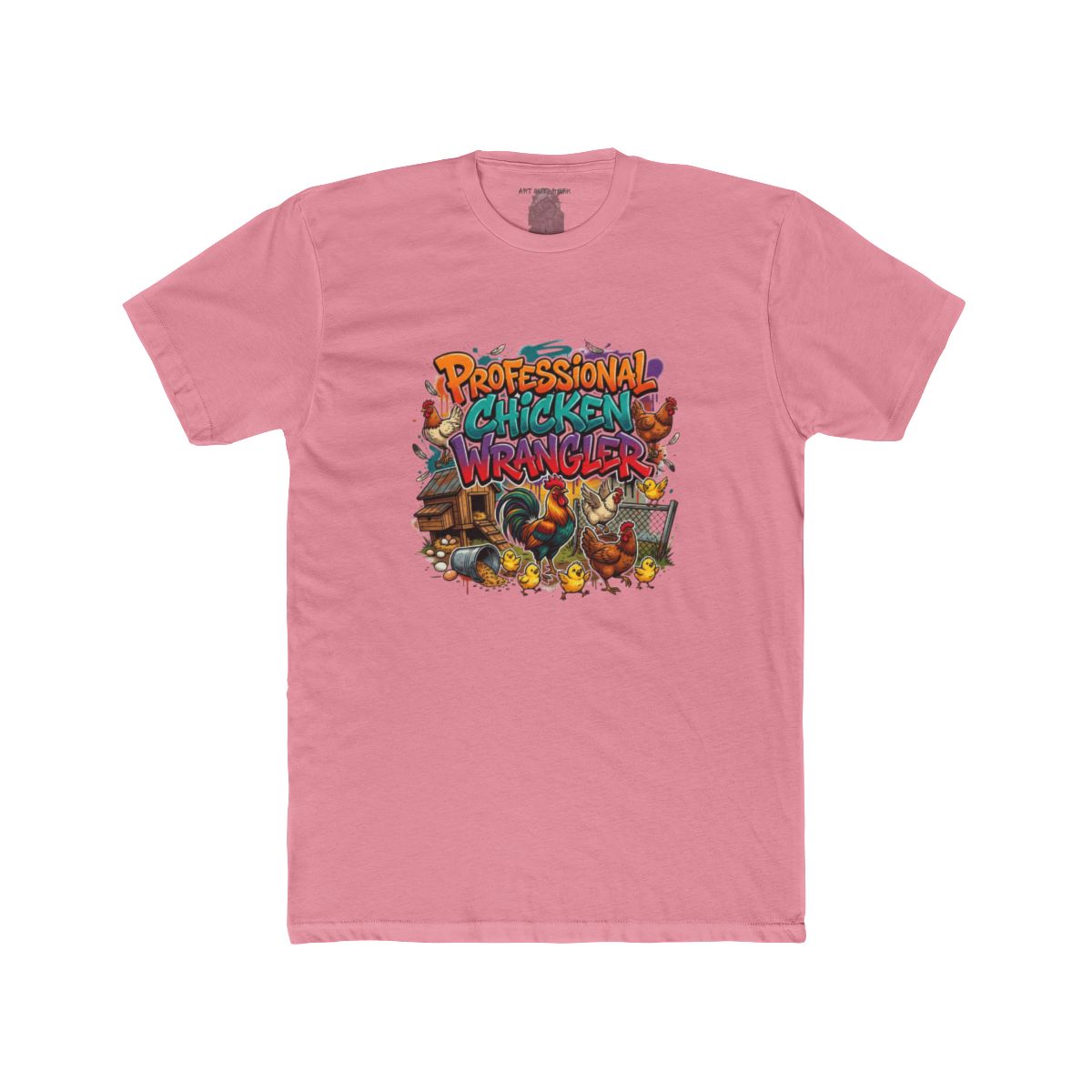Professional Chicken Wrangler T-Shirt | Funny Farm Cartoon Chickens - Image 10