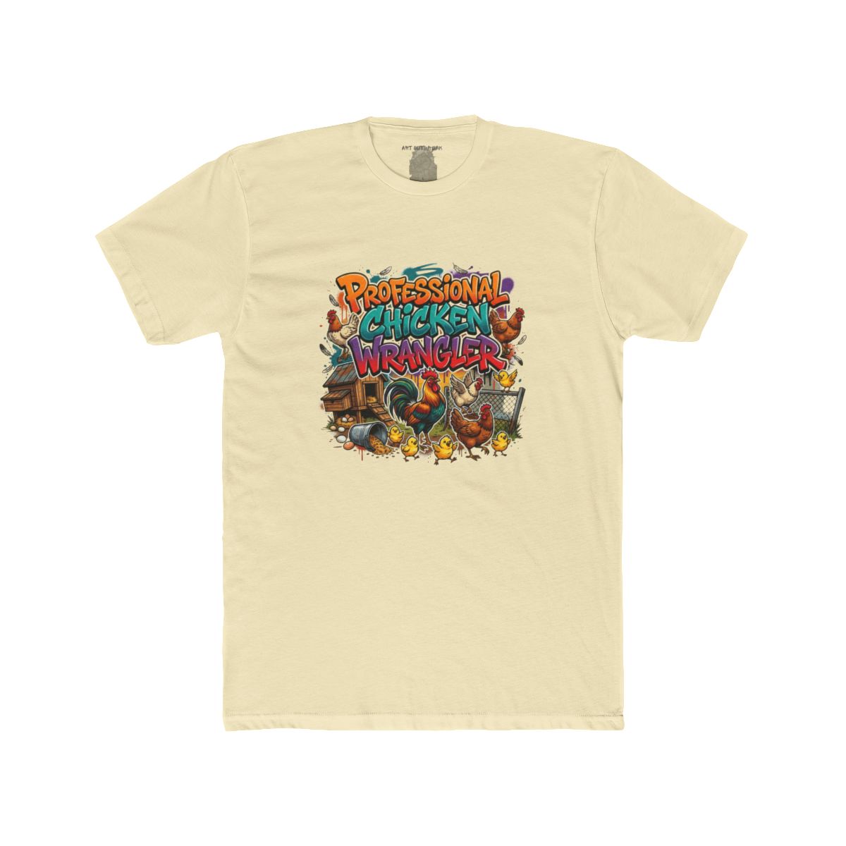 Professional Chicken Wrangler T-Shirt | Funny Farm Cartoon Chickens - Image 11