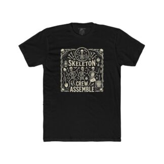 Skeleton Crew Assemble T-Shirt | Halloween Skeleton Graphic Tee