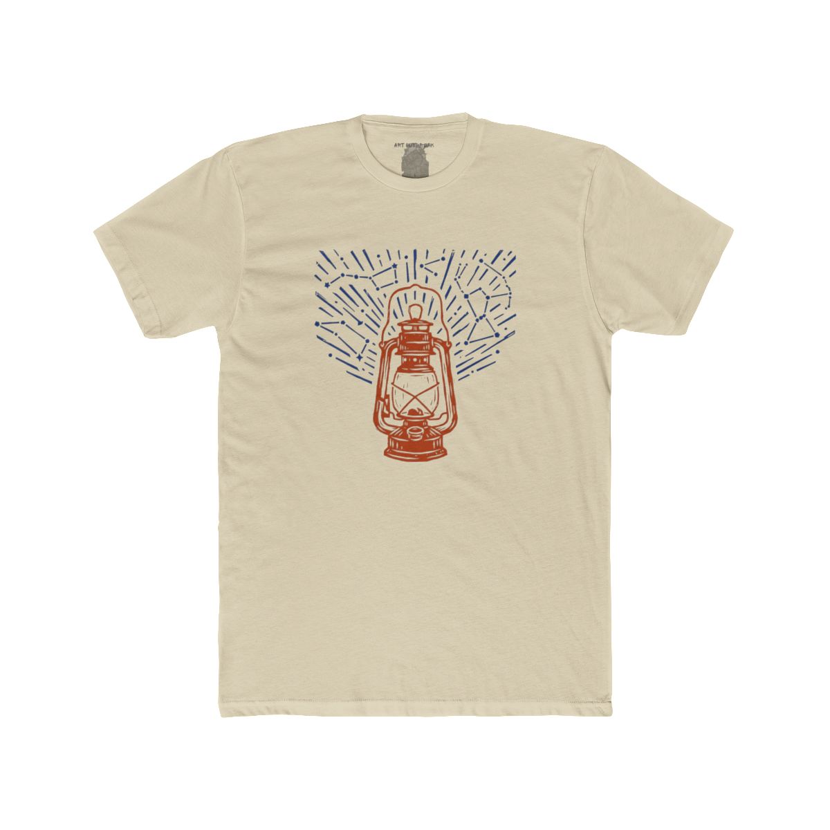 Vintage Lantern Illustration T-Shirt | Hand-Drawn Rustic Campfire Tee - Image 4