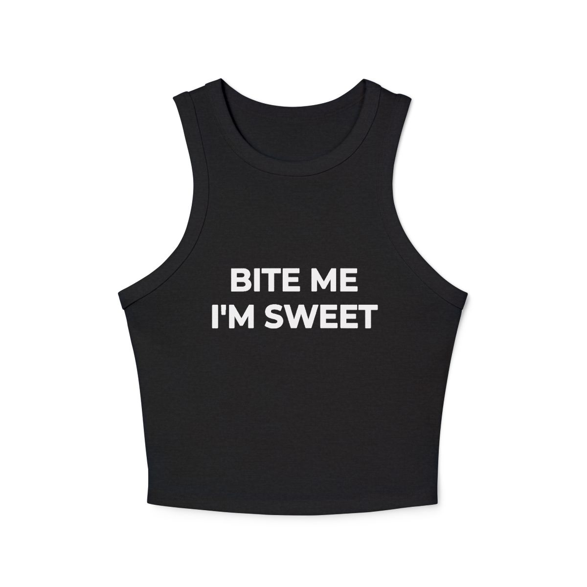 Bite Me I'm Sweet Racer Tank Top - Image 3