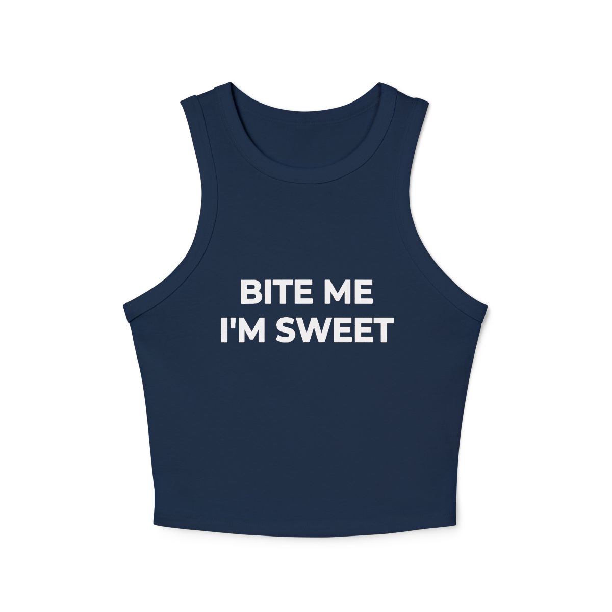 Bite Me I'm Sweet Racer Tank Top - Image 4