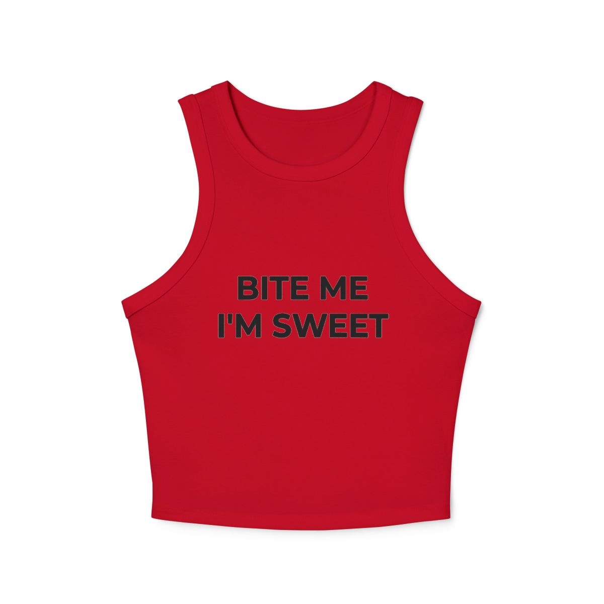Bite Me I'm Sweet Racer Tank Top - Image 6