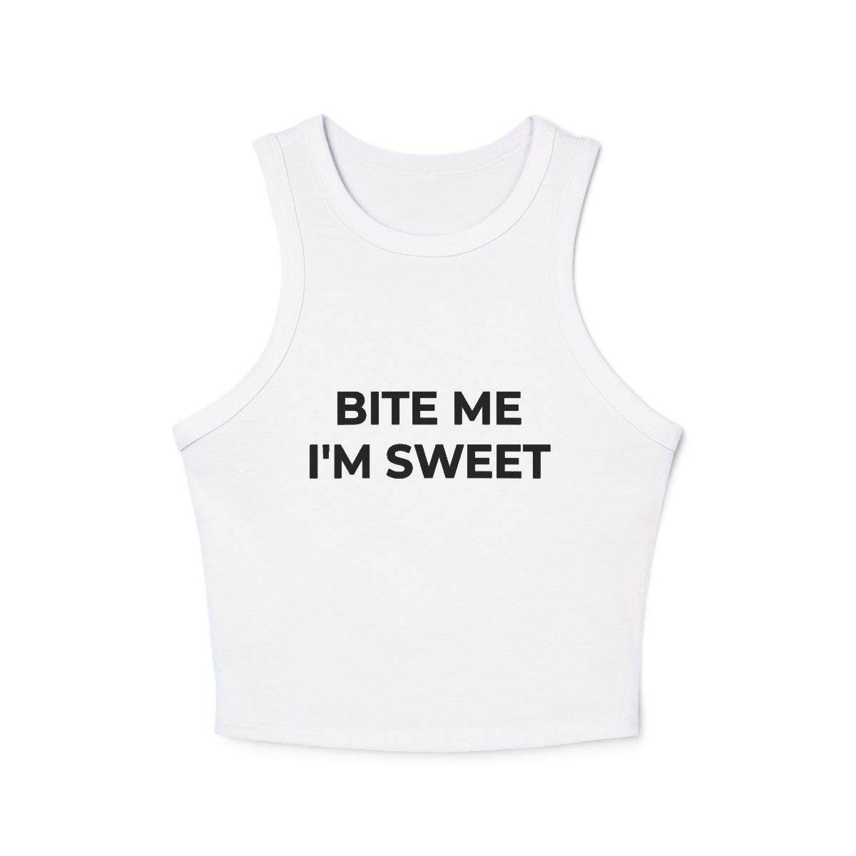 Bite Me I'm Sweet Racer Tank Top - Image 7